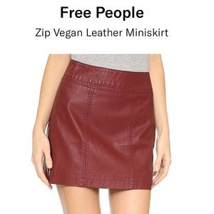 Modern Femme Vegan Leather Mini Skirt | size 6